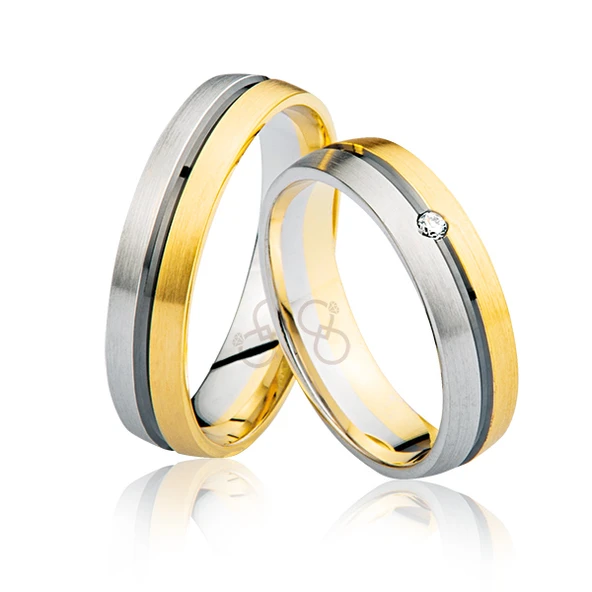 Sarı - Beyaz Altın Alyans 1901-2 ürün görseli