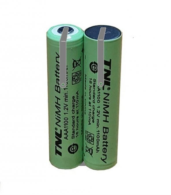 2.4v 1100mAH AAA İnce Pilli Traş Makinesi Pili - 3