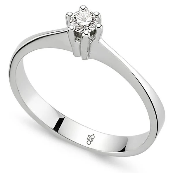 0.20 Ct Tektaş Pırlanta  Yüzük RM-0730