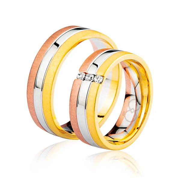 Üç Renk Altın Alyans 2004-2 ürün görseli 1