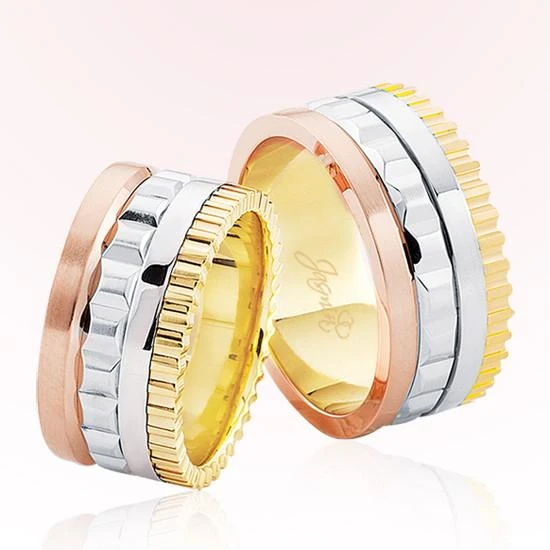 Üç Renk Altın Alyans 2603 ürün görseli 1