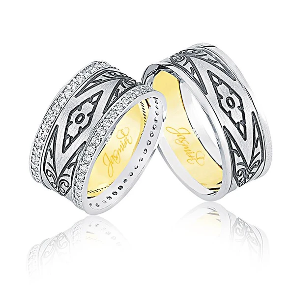 Desenli Altın Alyans 0202-3 ürün görseli