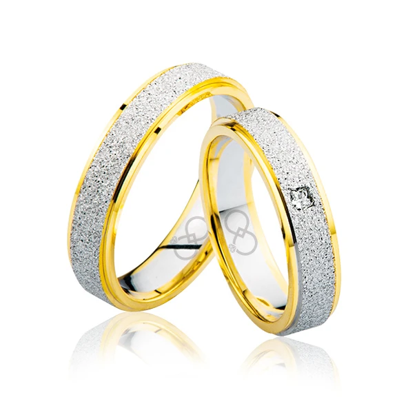 Sarı Beyaz Altın Alyans 2605-1 ürün görseli 1