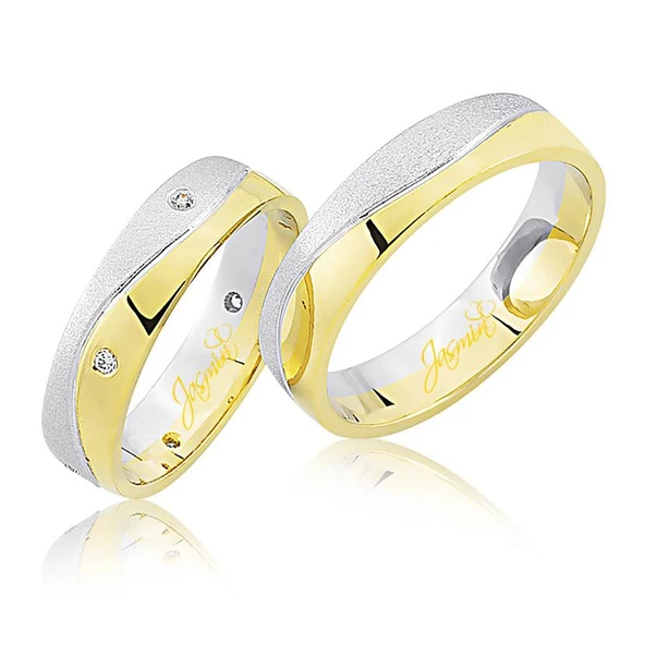 Sarı Beyaz Altın Alyans 1801 ürün görseli 1