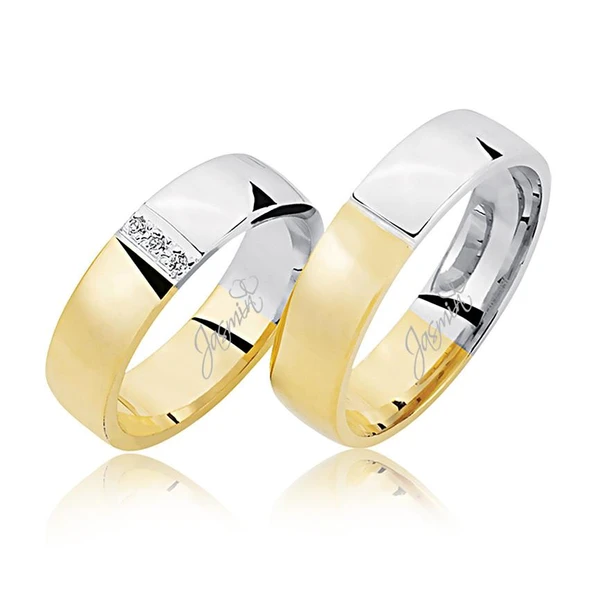 Sarı Beyaz Altın Alyans 1804 ürün görseli