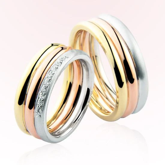 Üç Renk Altın Alyans 1403-2 ürün görseli