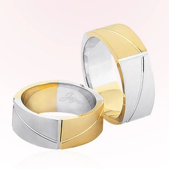 Sarı Beyaz Altın Alyans 2106-2 ürün görseli