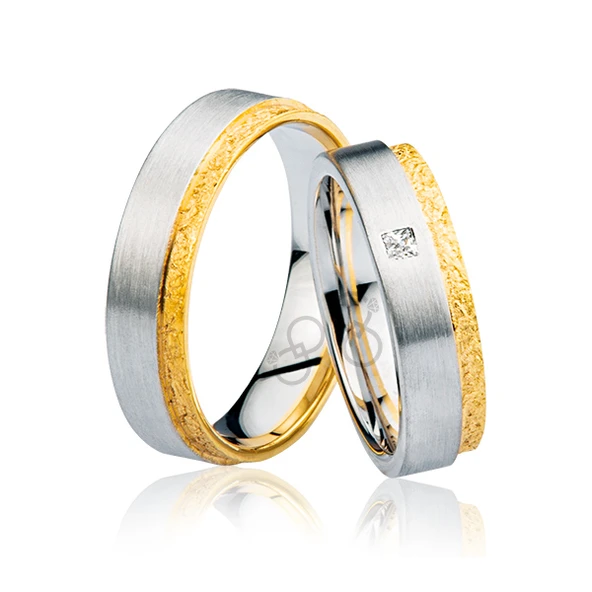 Sarı Beyaz Altın Alyans 2501-1 ürün görseli