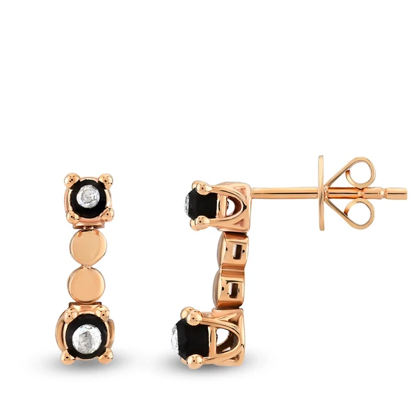 0.11 Ct Elmas Zümrüt Küpe EK29 ürün görseli