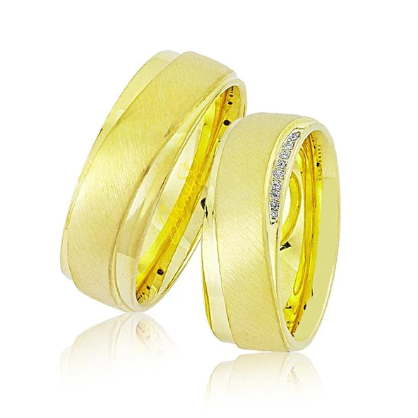 Sarı Altın Alyans 1002-2 ürün görseli