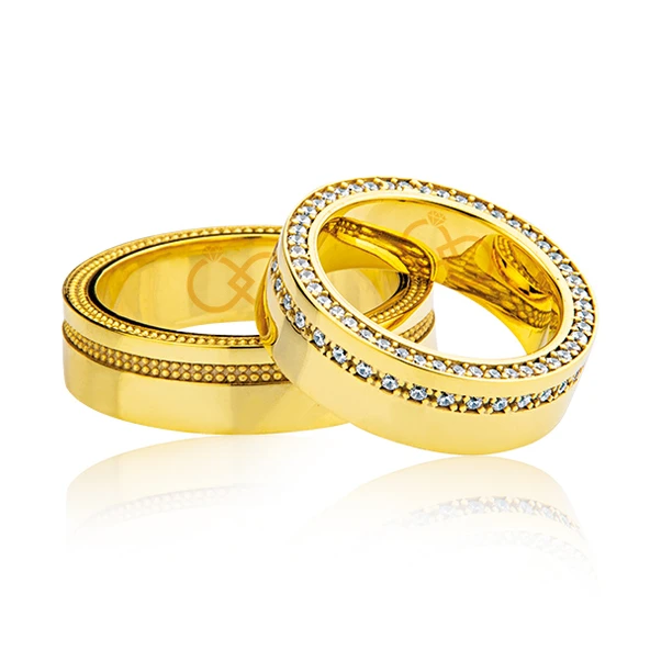 Sarı Taşlı Altın Alyans 0305 ürün görseli