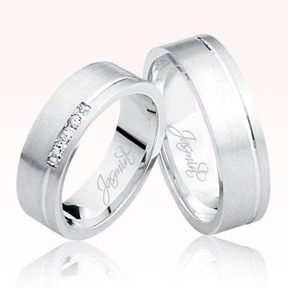 Beyaz Altın Alyans 1503-1 ürün görseli