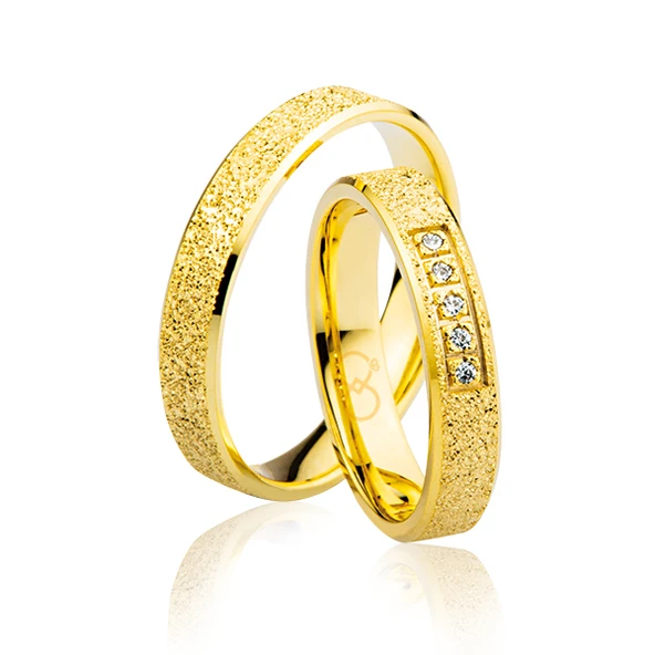 Sarı Taşlı Altın Alyans 1904-2 ürün görseli