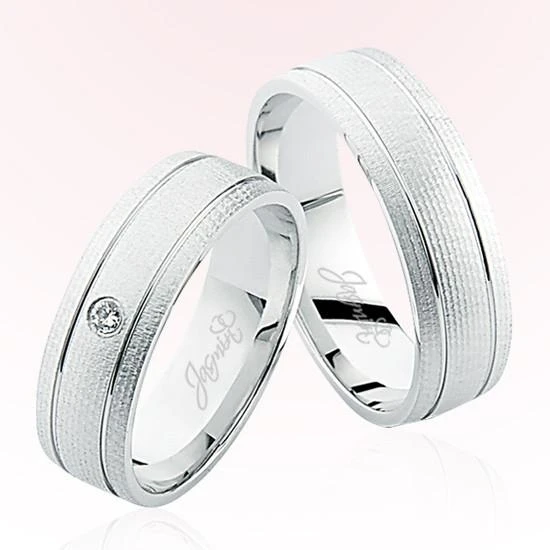 Beyaz Altın Alyans 5203 ürün görseli