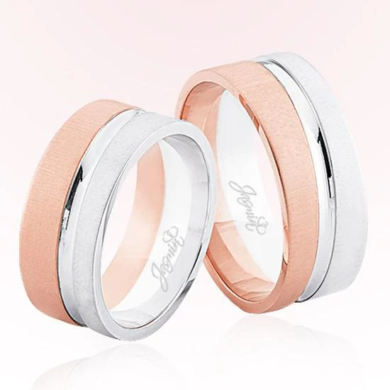 Rose Beyaz Altın Alyans 6101 ürün görseli