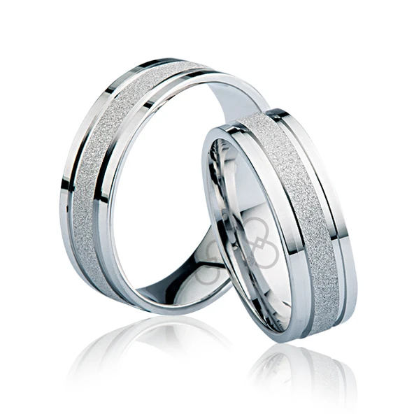 Beyaz Şeritli Altın Alyans 3404-2 ürün görseli 1