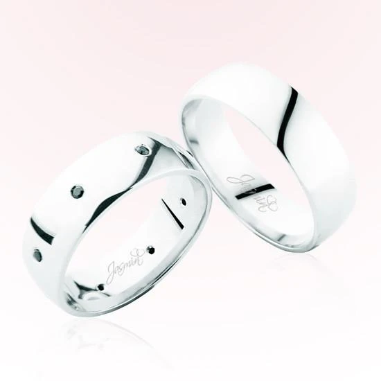 Beyaz Bombeli Altın Alyans 4103 ürün görseli