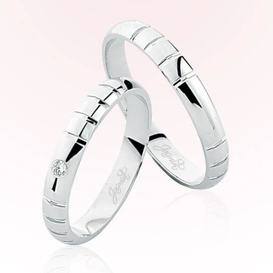 Beyaz Kareli Altın Alyans 5605 ürün görseli