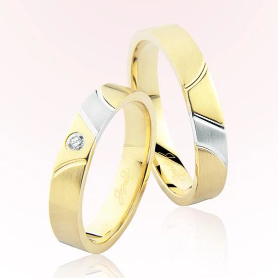 Harem Altın İki Renk Altın Alyans 3505 ürün görseli 1