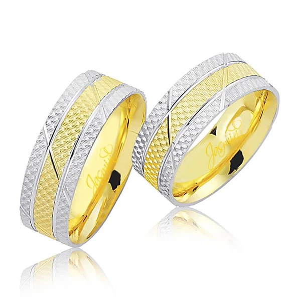 Sarı Beyaz Altın Alyans 4601-2 ürün görseli