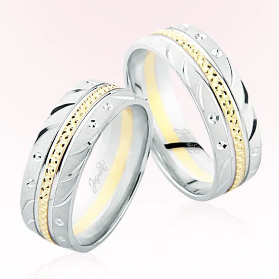 Beyaz Sarı Altın Alyans 6109 ürün görseli