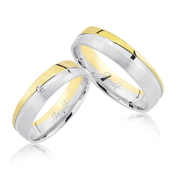 Sarı Beyaz Altın Alyans 2906-2 ürün görseli