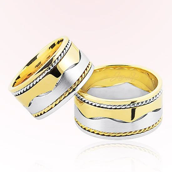 Sarı Beyaz Altın Alyans 3306 ürün görseli