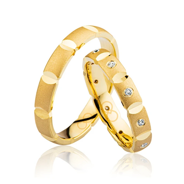 Sarı Parçalı Taşlı Alyans 2704-1 ürün görseli