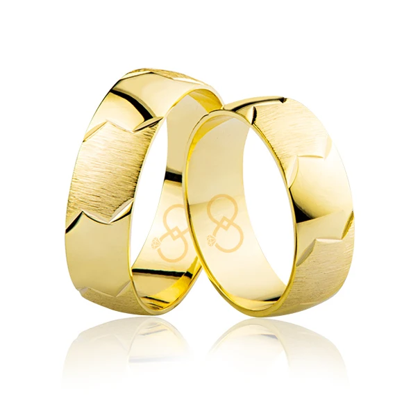 Sarı Bombeli Altın Alyans 3604-3 ürün görseli