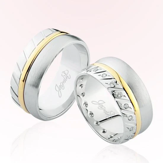 İki Renk Altın Alyans 3806 ürün görseli