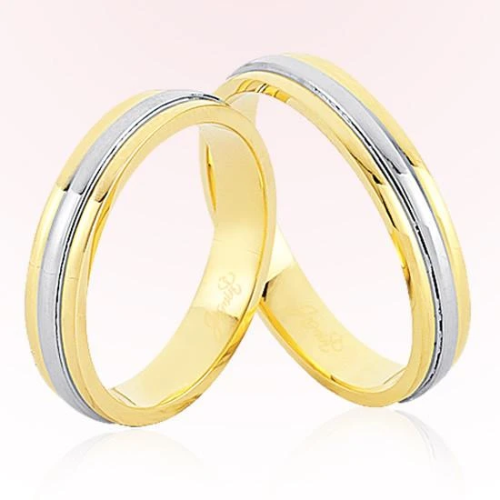 Sarı Beyaz Altın Alyans 6204 ürün görseli