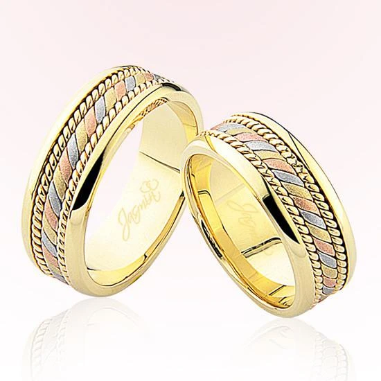 Üç Renk Altın Alyans 4002 ürün görseli