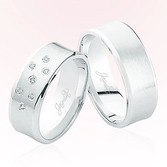 Beyaz Bombeli Altın Alyans 4904 ürün görseli