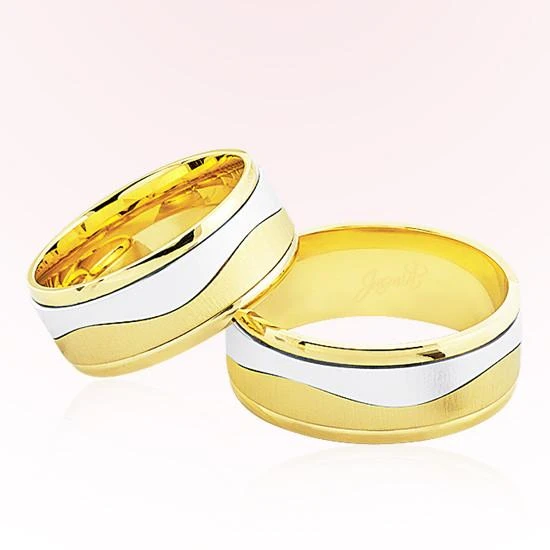 Sarı Beyaz Altın Alyans 6104 ürün görseli