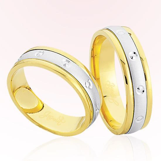 Sarı Beyaz Altın Alyans 7606 ürün görseli