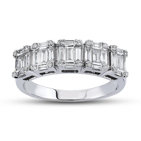 0.59 Ct Baget Pırlanta Yüzük B10 ürün görseli