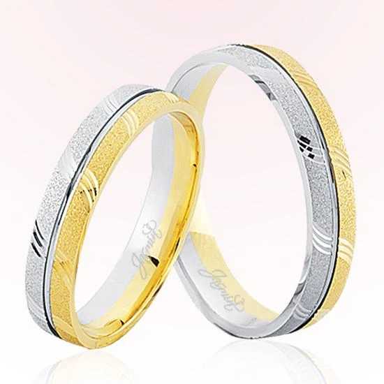 Sarı Beyaz Altın Alyans 8008 ürün görseli