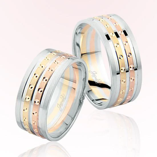 Rose Beyaz Altın Alyans 7405 ürün görseli