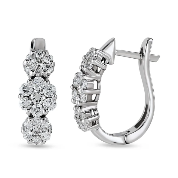 Harem Altın 0.77 Ct Coronet Pırlanta Küpe CORK9