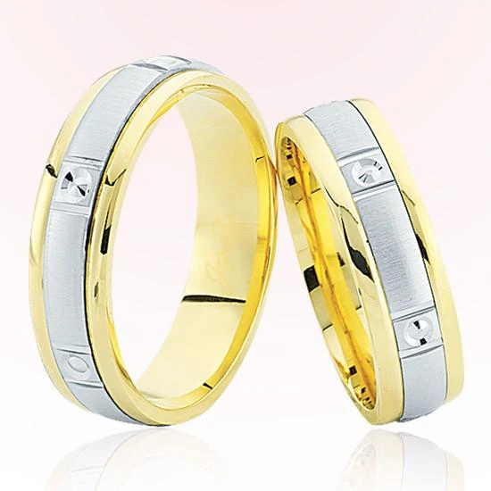 Sarı Beyaz Altın Alyans 6304 ürün görseli