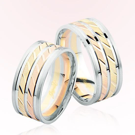 Rose Beyaz Altın Alyans 7103 ürün görseli