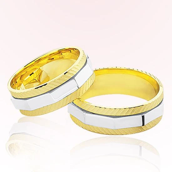 Sarı Beyaz Altın Alyans 7404 ürün görseli