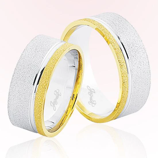 Beyaz Sarı Altın Alyans 6503 ürün görseli