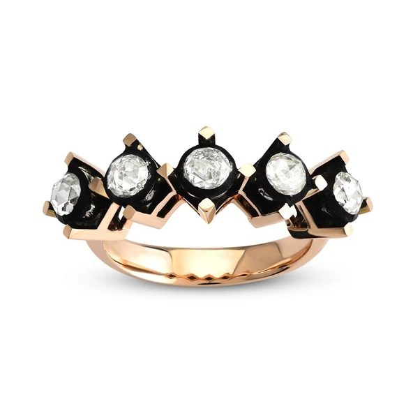 Harem Altın 0.70 Ct Elmas Beştaş Yüzük EY27