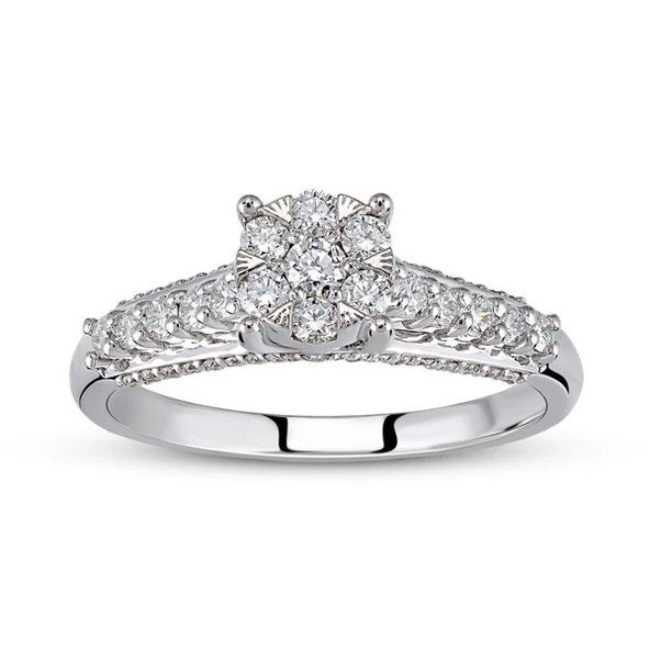Harem Altın 0.53 Ct Coronet Pırlanta Yüzük CORY3