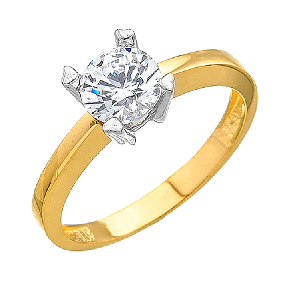 14 Ayar Altın Tektaş Yüzük E339 ürün görseli