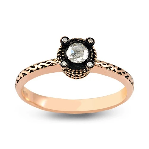 Harem Altın 0.11 Ct Elmas Yüzük EY29