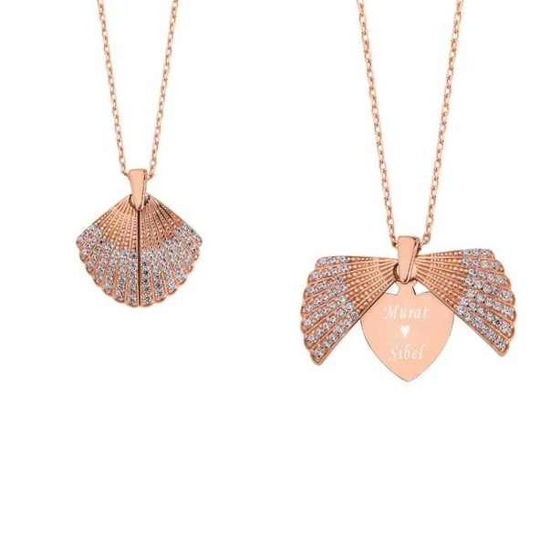 İstiridye Kabuğu İsimli Gümüş Kolye GMS1076 ürün görseli