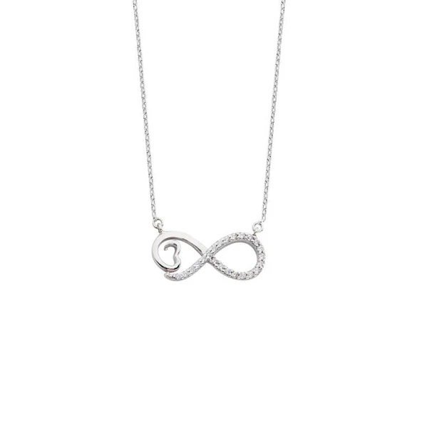 Sonsuzluk Kalpli Gümüş Kolye  GMS1023 ürün görseli