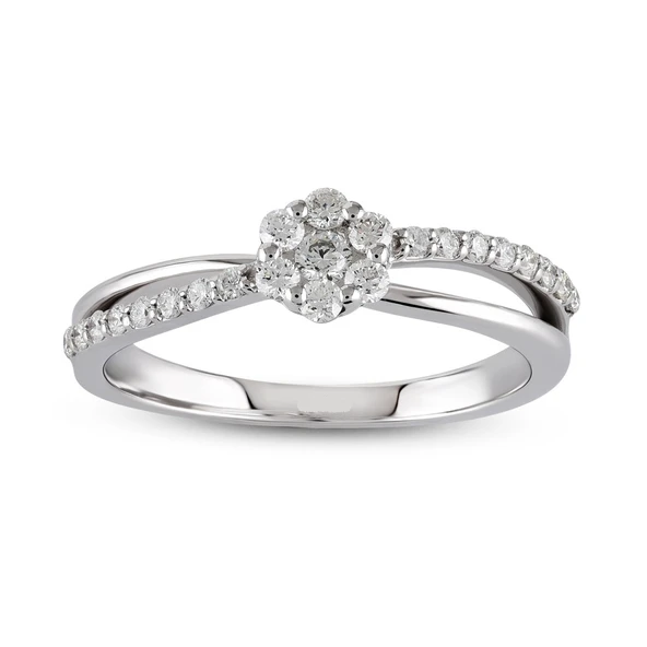 Harem Altın 0.32 Ct Coronet Pırlanta Yüzük CORY22